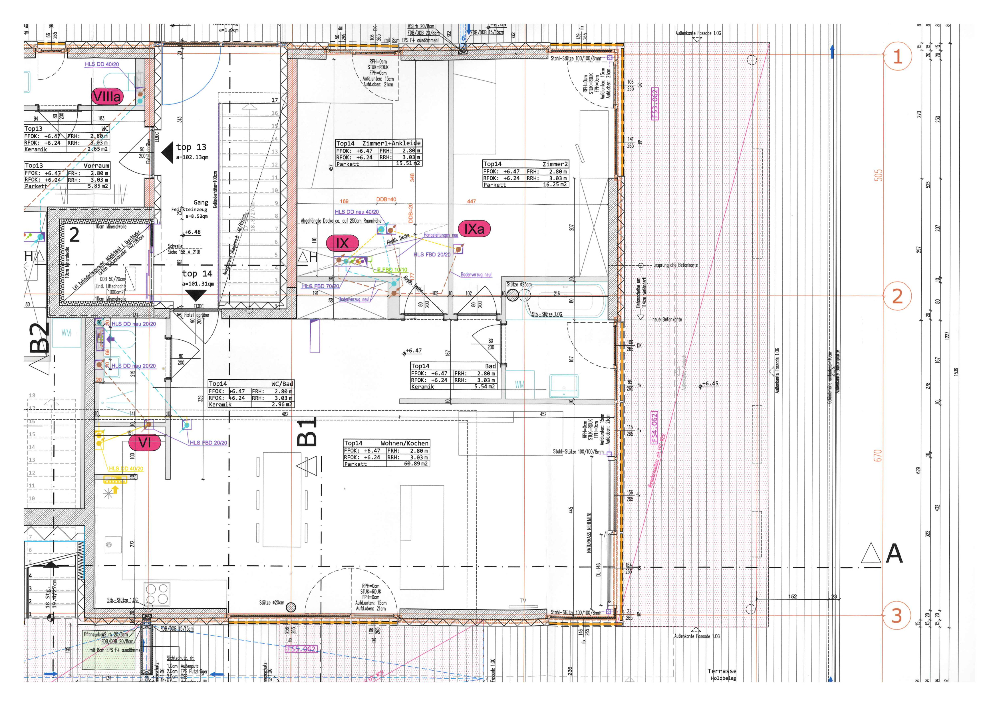 Traumhafte 3-Zi-Wohnung in Graz 101m², Terrasse, 2 Bäder, Grünblick