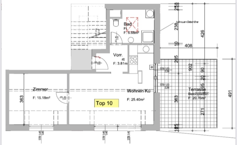 Moderne 2-Zi Wohnung mit Terrasse in Graz 8055 – nur €666,04 Miete!