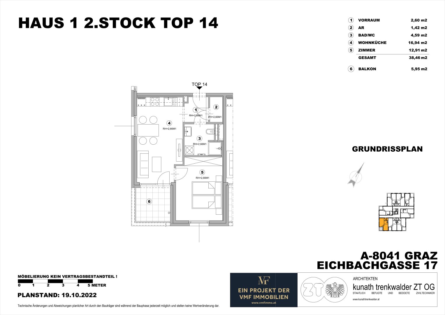 Charmante 2-Zi-Wohnung mit Balkon in Graz!