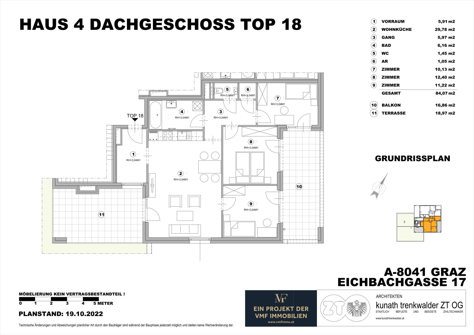 Moderne 4-Zi-Wohnung mit Balkon & Terrasse in Graz – Komfort & Stil inklusive!