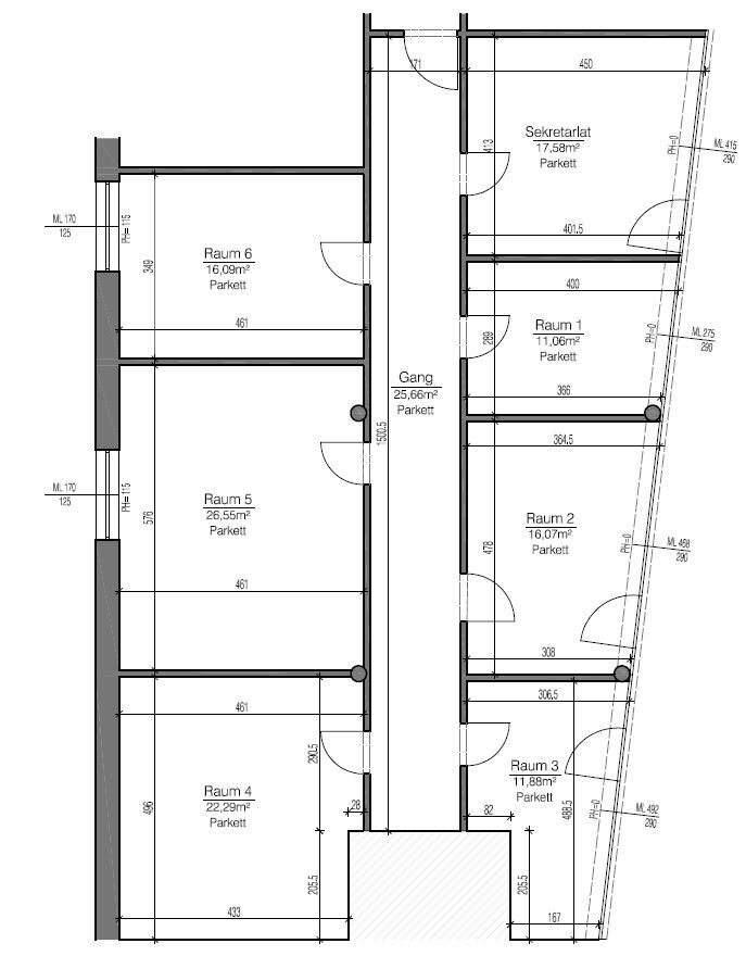 Modern ausgestattete Büroflächen in zentraler Lage, vollklimatisiert, CAT 5