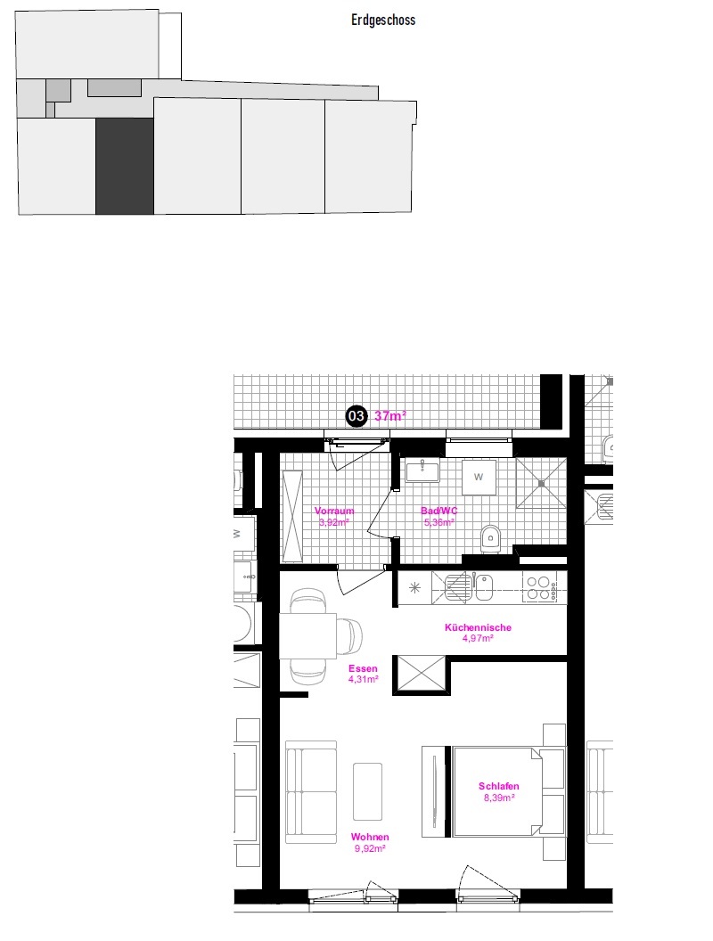 Moderne 1-Zimmer Wohnung in 8020 Graz – 36,99 m², Aufzug, Fernwärme, Top Ausstattung!
