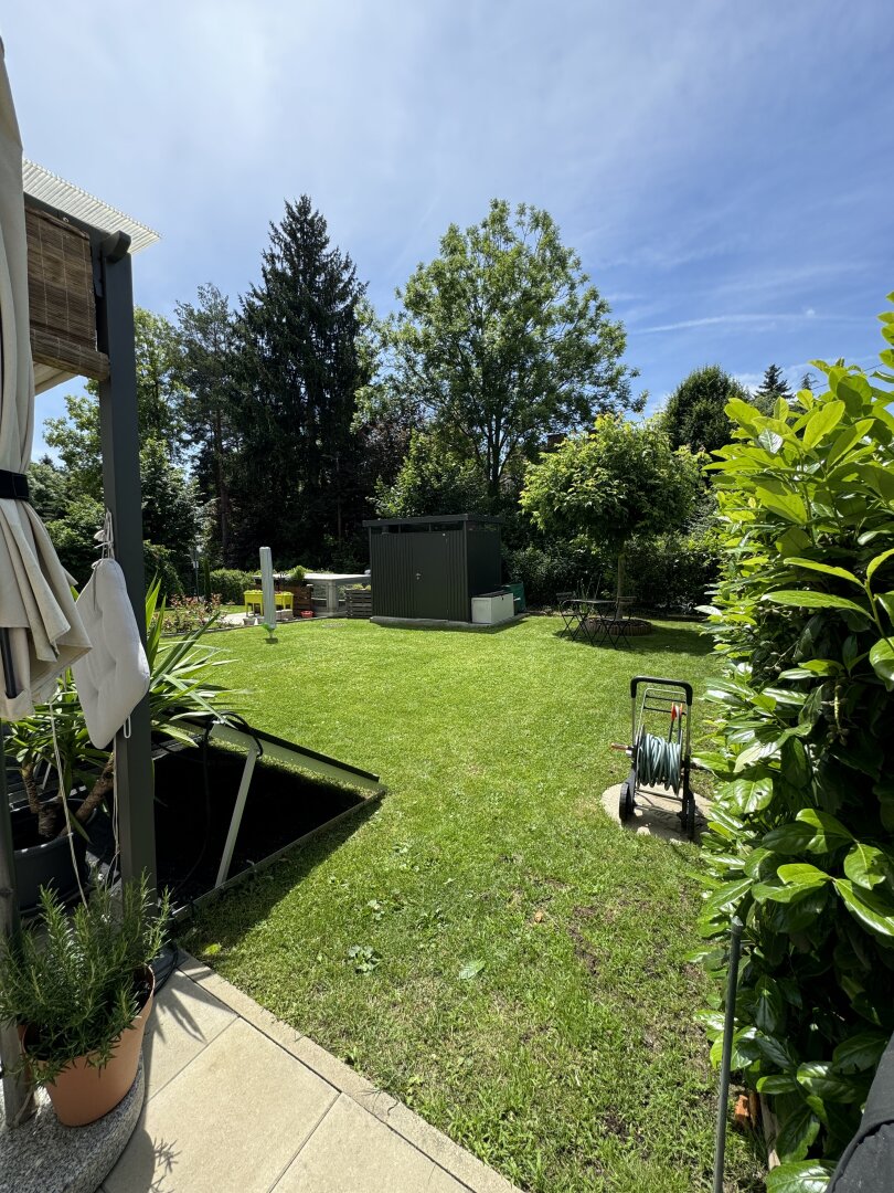 Stilvolle Gartenwohnung in Graz mit Terrasse, 2 TG-Stellplätzen und Fußbodenheizung