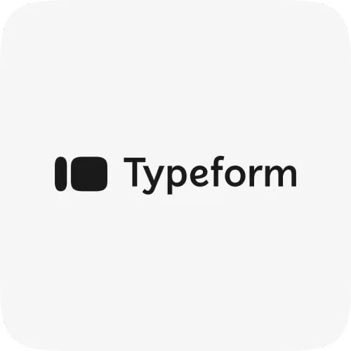 Typeform online form builder interface