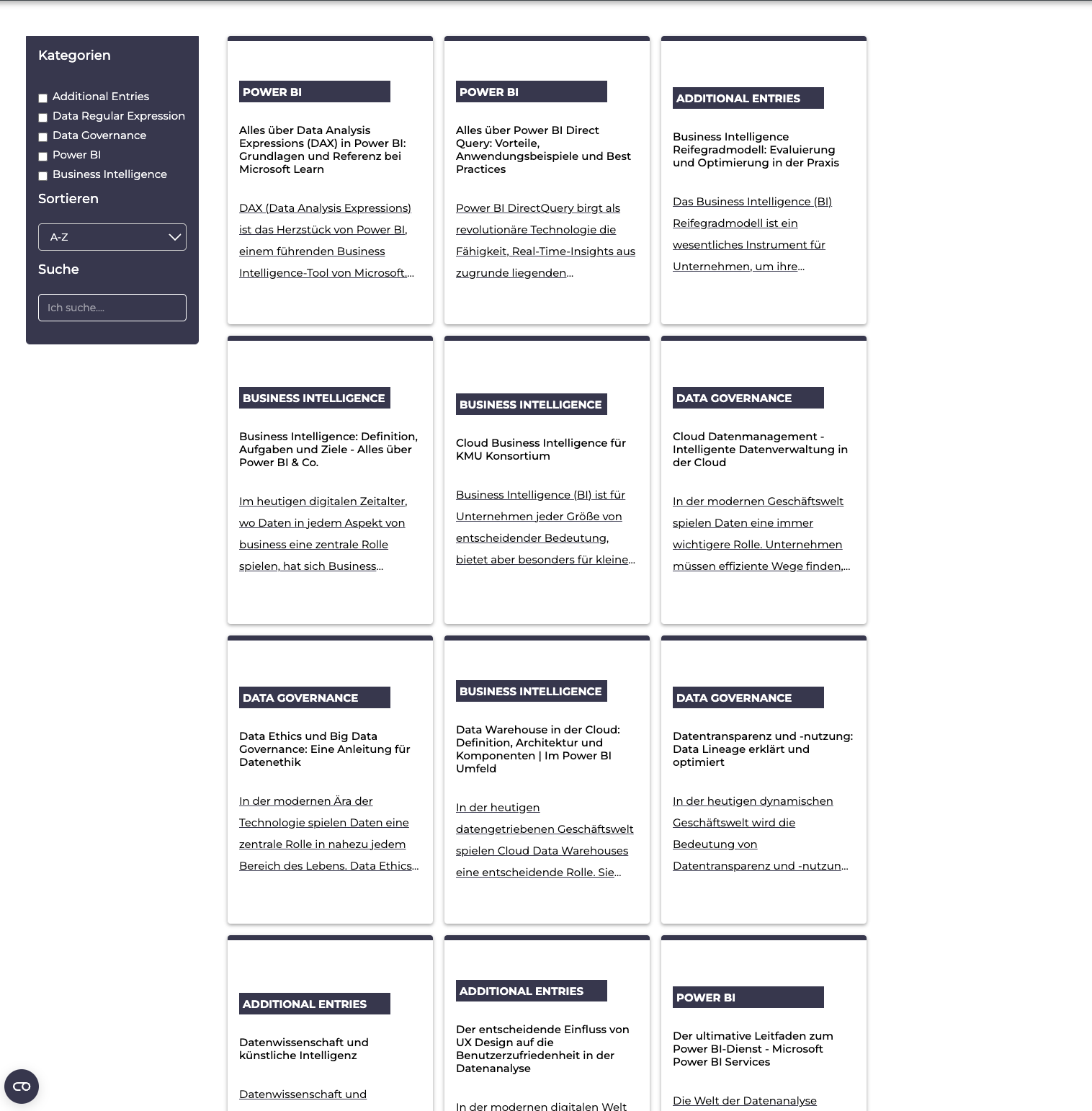 UX-Redesign & SEO-CMS-Glossar für datengetriebene IT-Dienstleistungen