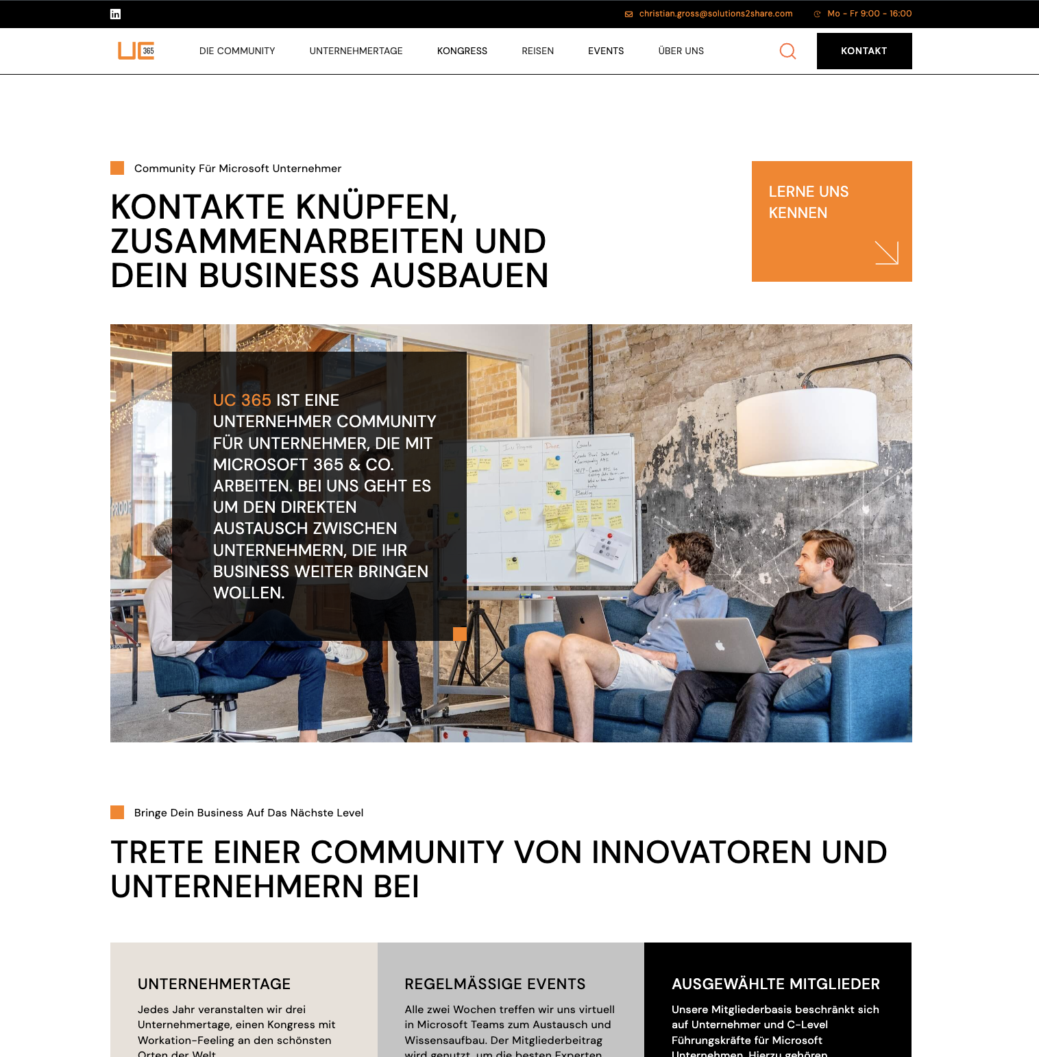 UC365 – Unternehmer Community für echte Verbindung & Wachstum