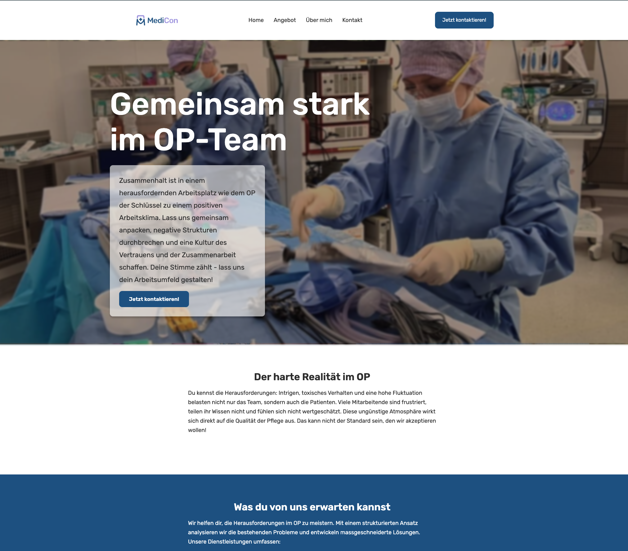 Klarheit für Kliniken: Die strategisch aufgebaute Webseite für MediCon