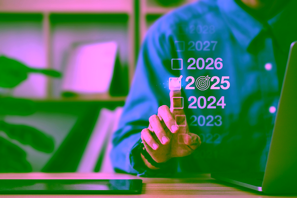 Elenco digitale di anni in cui viene selezionato il 2025