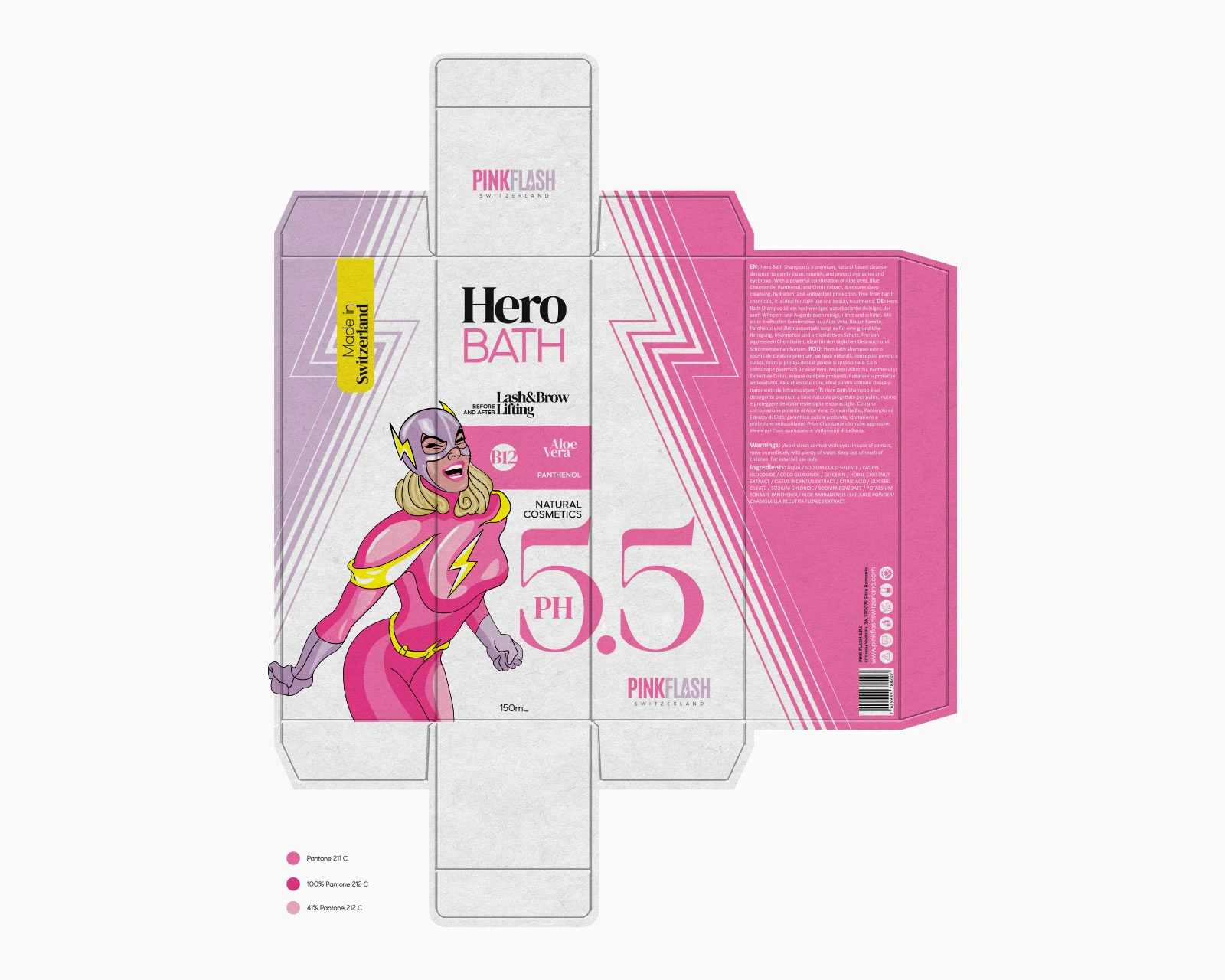Packaging premium Organic Flash pentru produse profesionale lash lifting