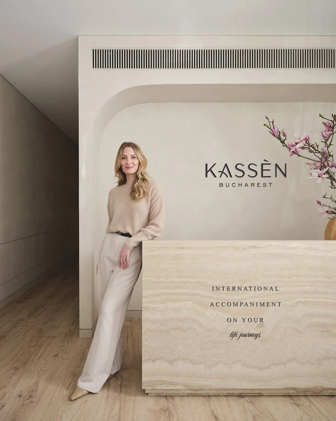 Storefront Kassen cu design modern, branding premium genți piele