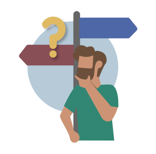 Unsure what to do next? (Illustration)
