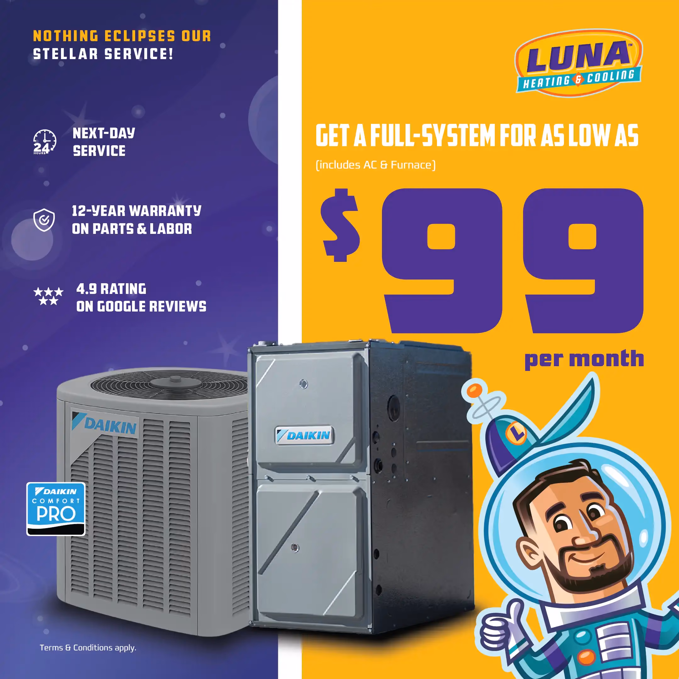 Luna HVAC Financing Starting 1x1