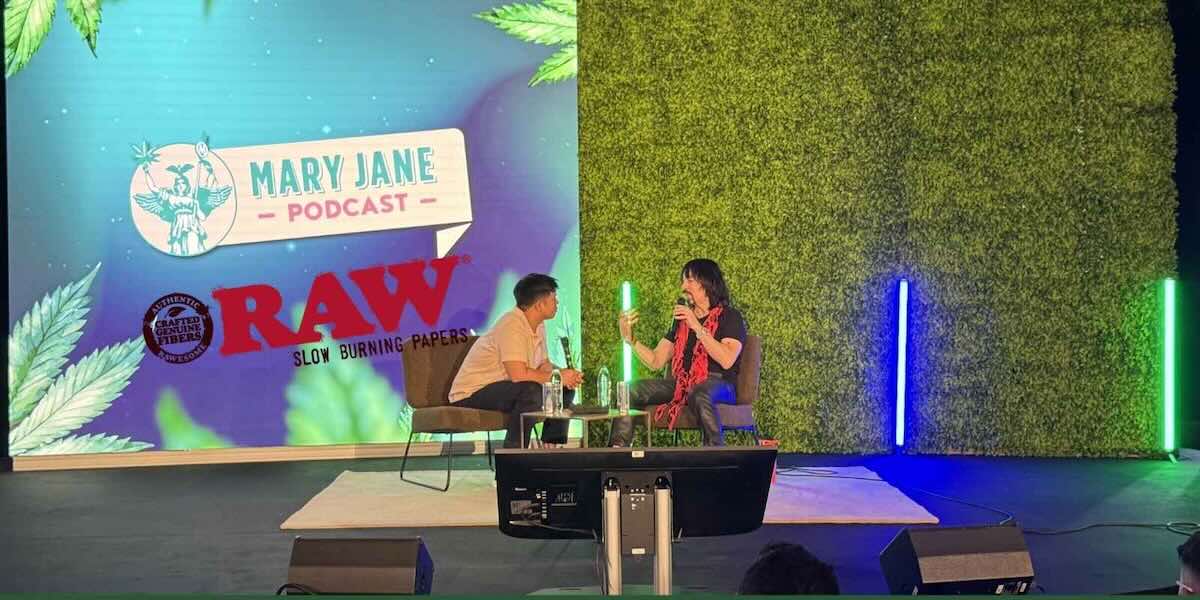 RAW Papers Logo und Josh Kesselman auf der Mary Jane 2026 in Berlin