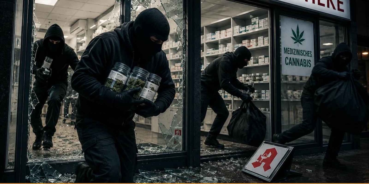 Diebesbande überfällt Cannabis Apotheke