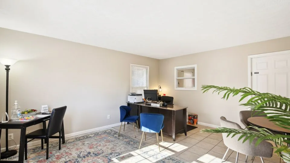 Claxton Pecan leasing office open layout in Dublin GA