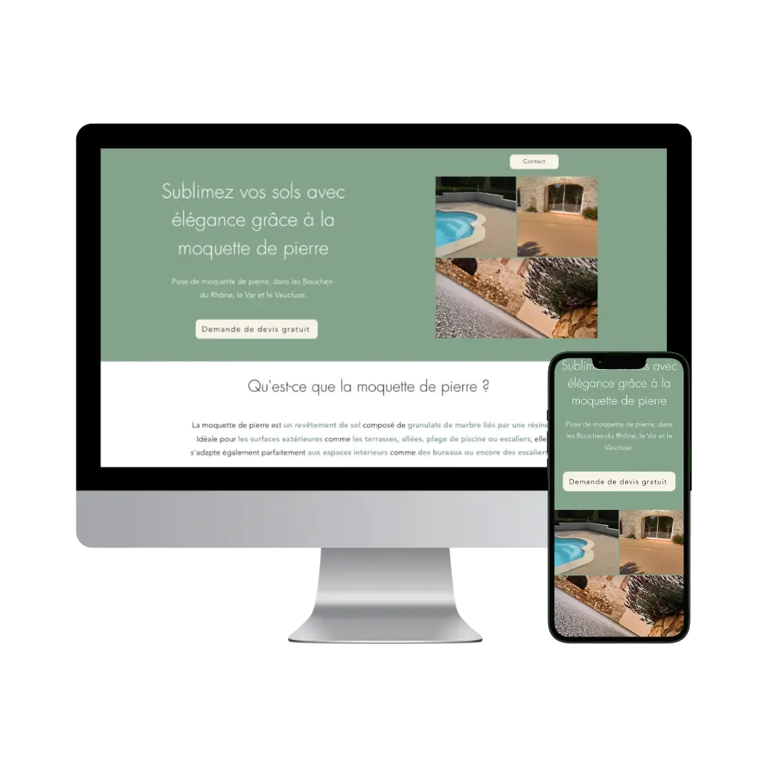 Création du site vitrine de Garesi Pierre