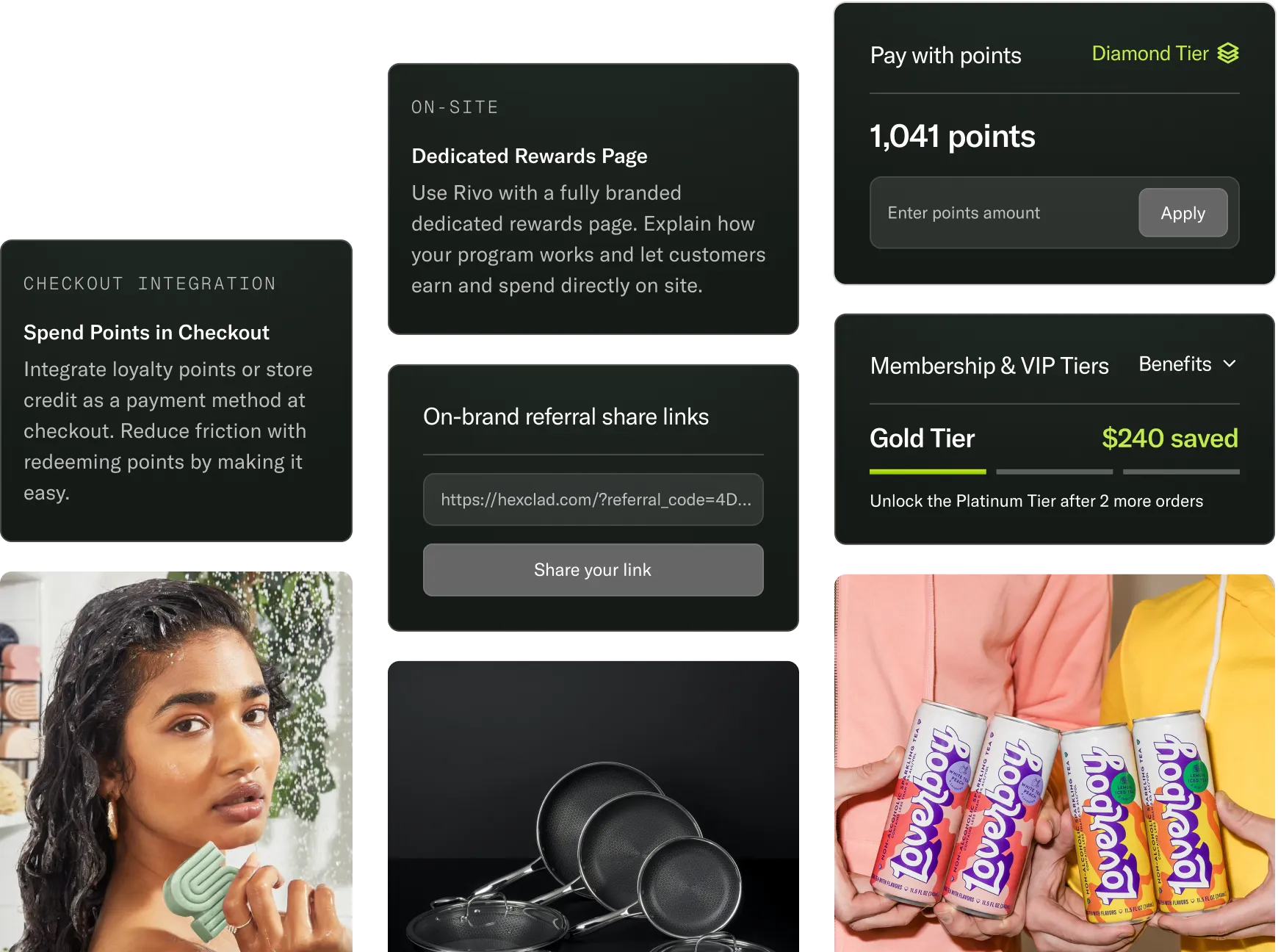 Screenshot of features.