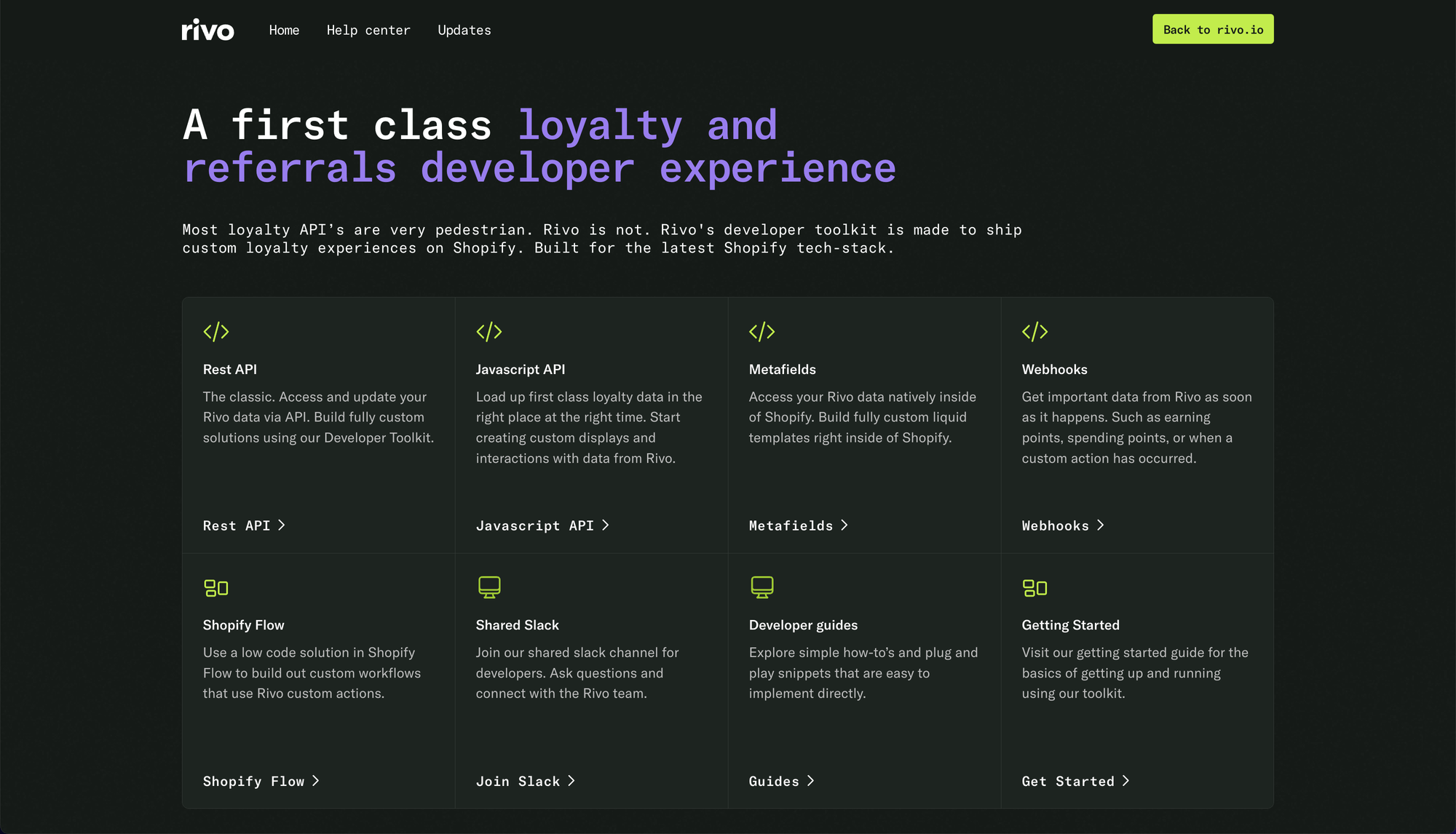 Rivo | A new home for the Rivo Developer Toolkit