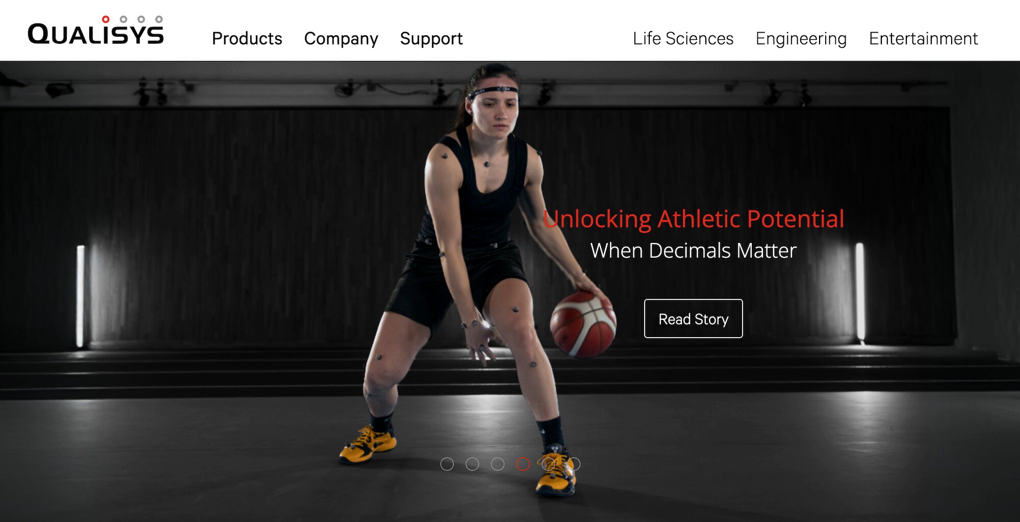Qualisys homepage: Unlocking Athletic Potential