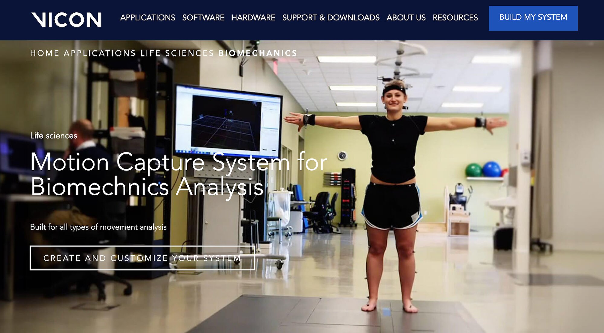Vicon homepage: Motion Capture System for Biomechanics Analysis