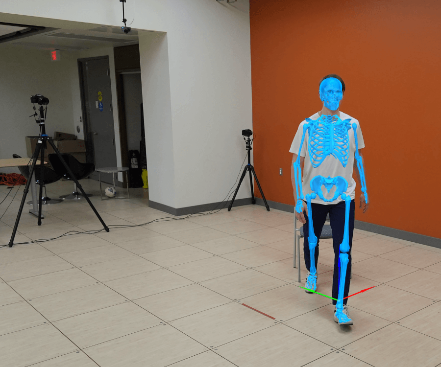 Markerless Motion Capture Skeletal Tracking example