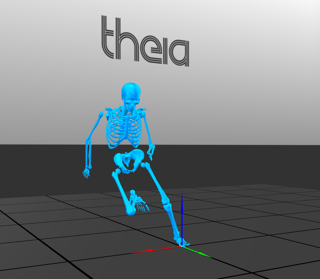 Theia3D Markerless Motion Capture Running example