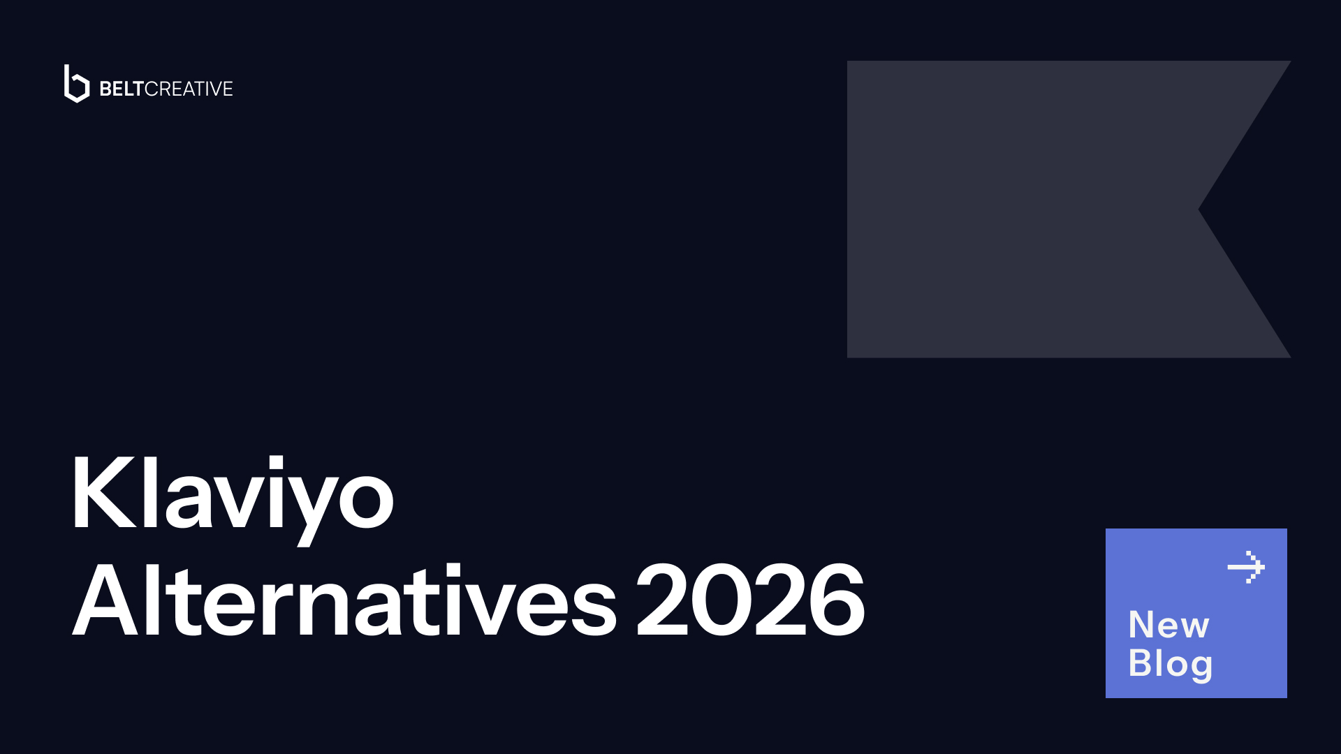 Klaviyo alternatives 2026 blog thumbnail.