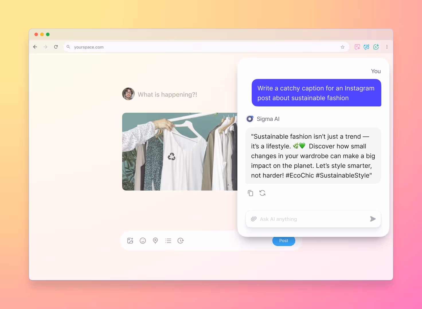 Chat with AI Assistant about writing blog post