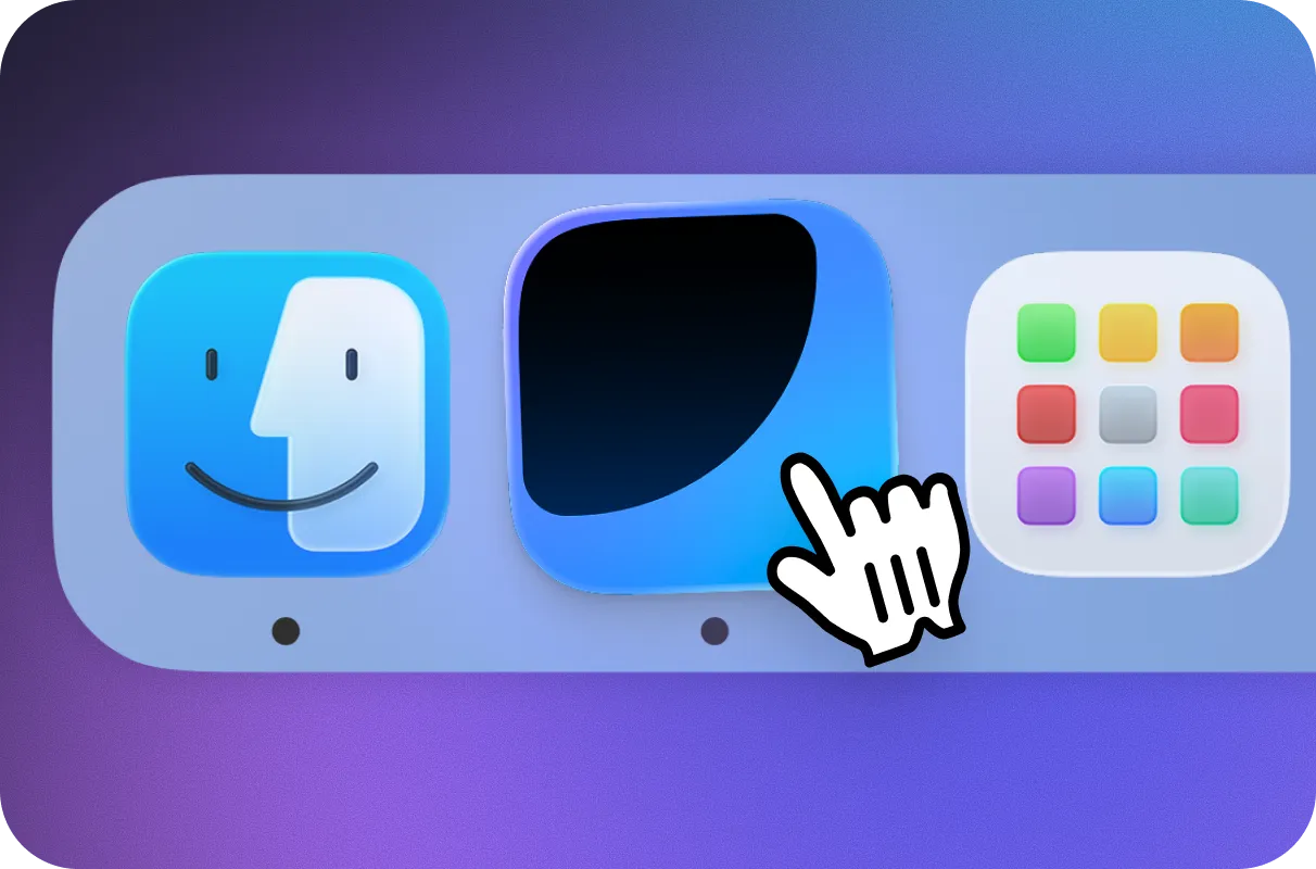 Sigma Browser app icon in the Mac dock after download