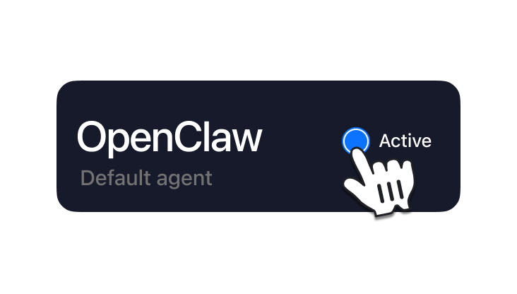 OpenClaw agent selector