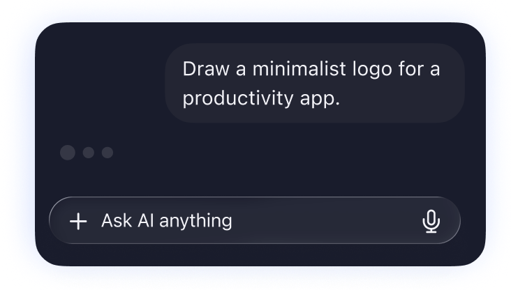 Text prompt for creating a product logo