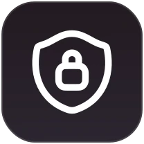 Shield with padlock icon for blocking built into the browser