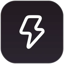 Lightning bolt icon for faster page loads
