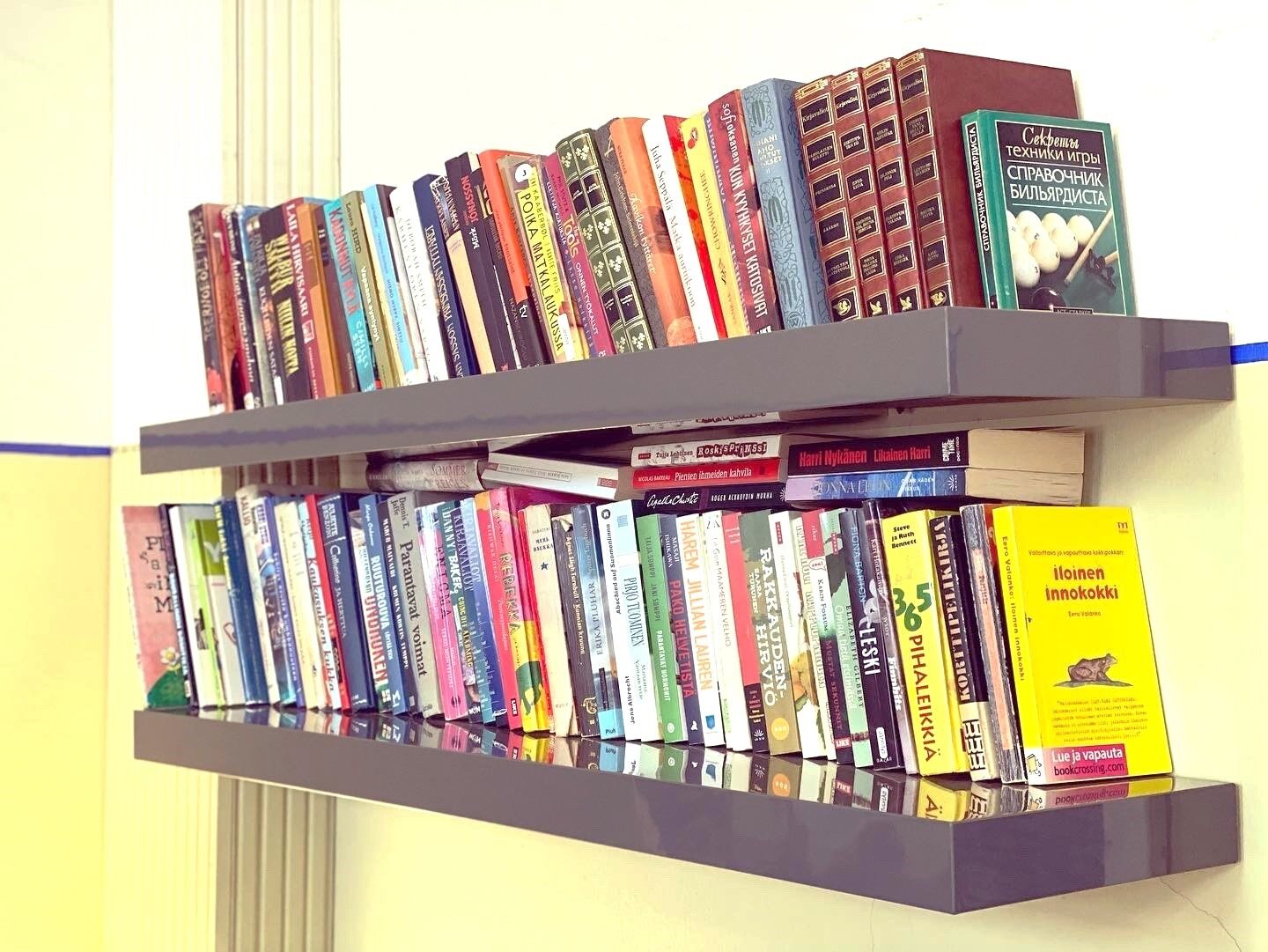 Bookshelf full of books
