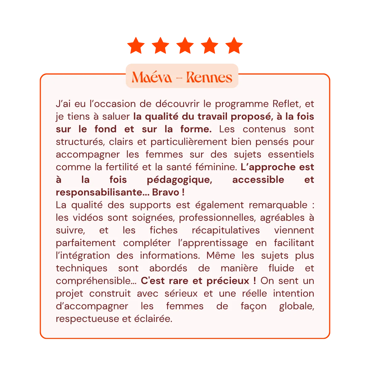 Avis - Reflet - Séries Santé 
