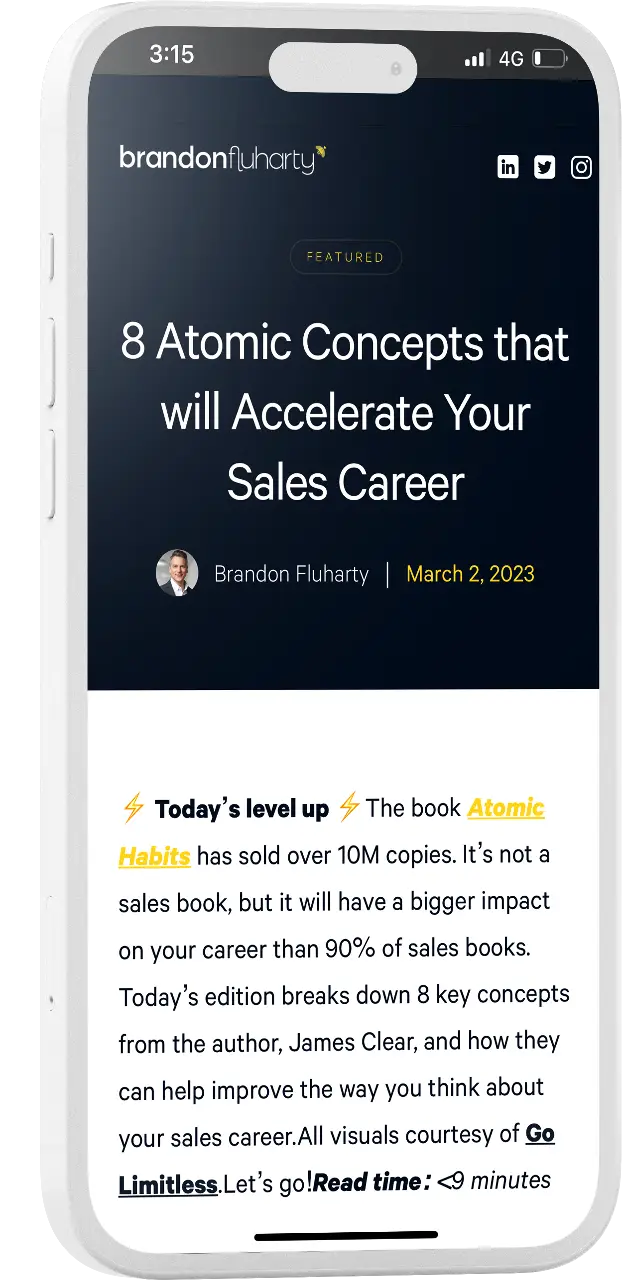Newsletter Iphone Mockup