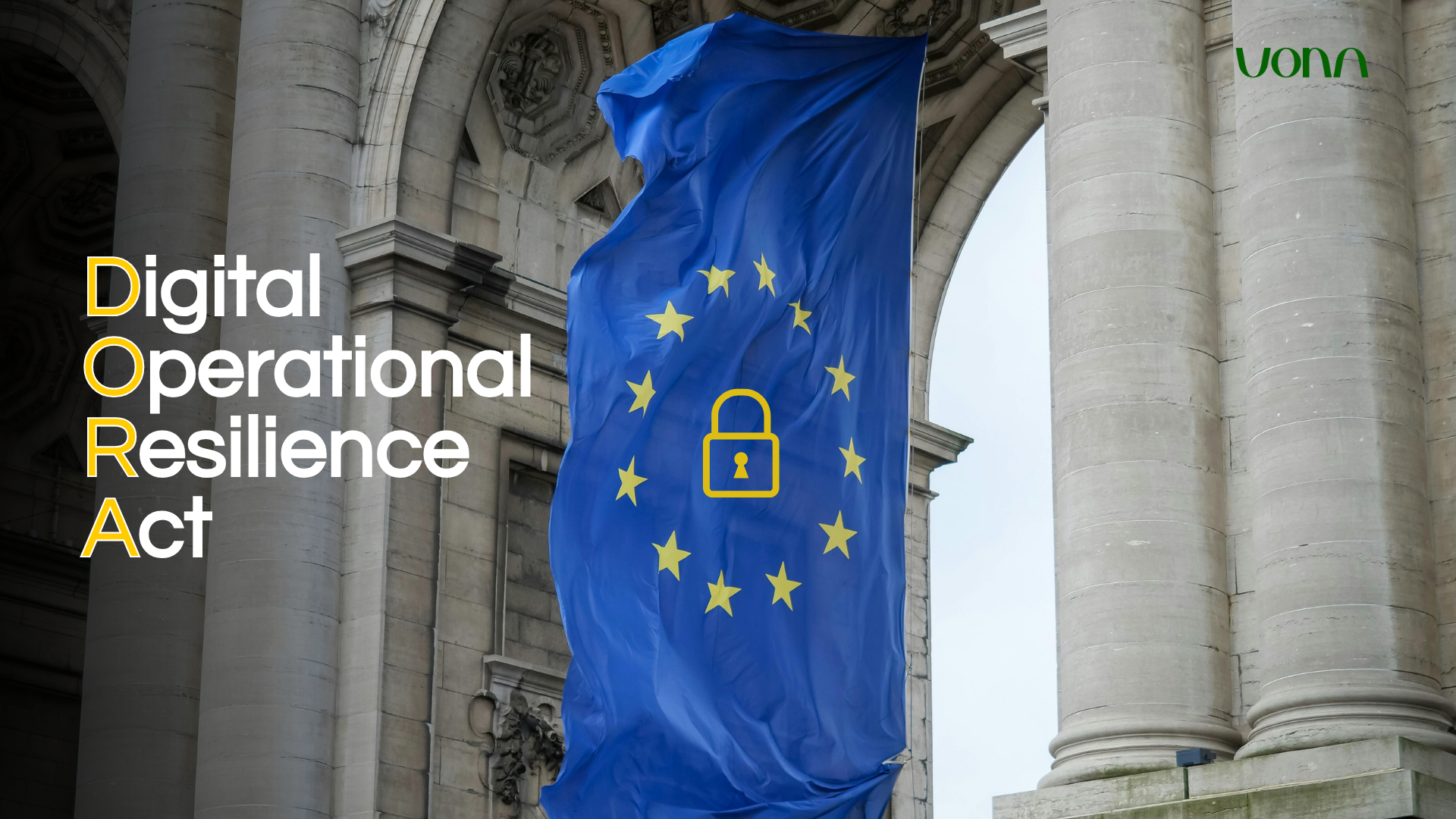  Titre Digital Operational Resilience Act (DORA) en visuel d’en-tête d’article