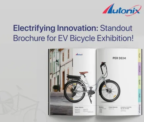 Autonix trade-fair brochure for an EV bicycle exhibition