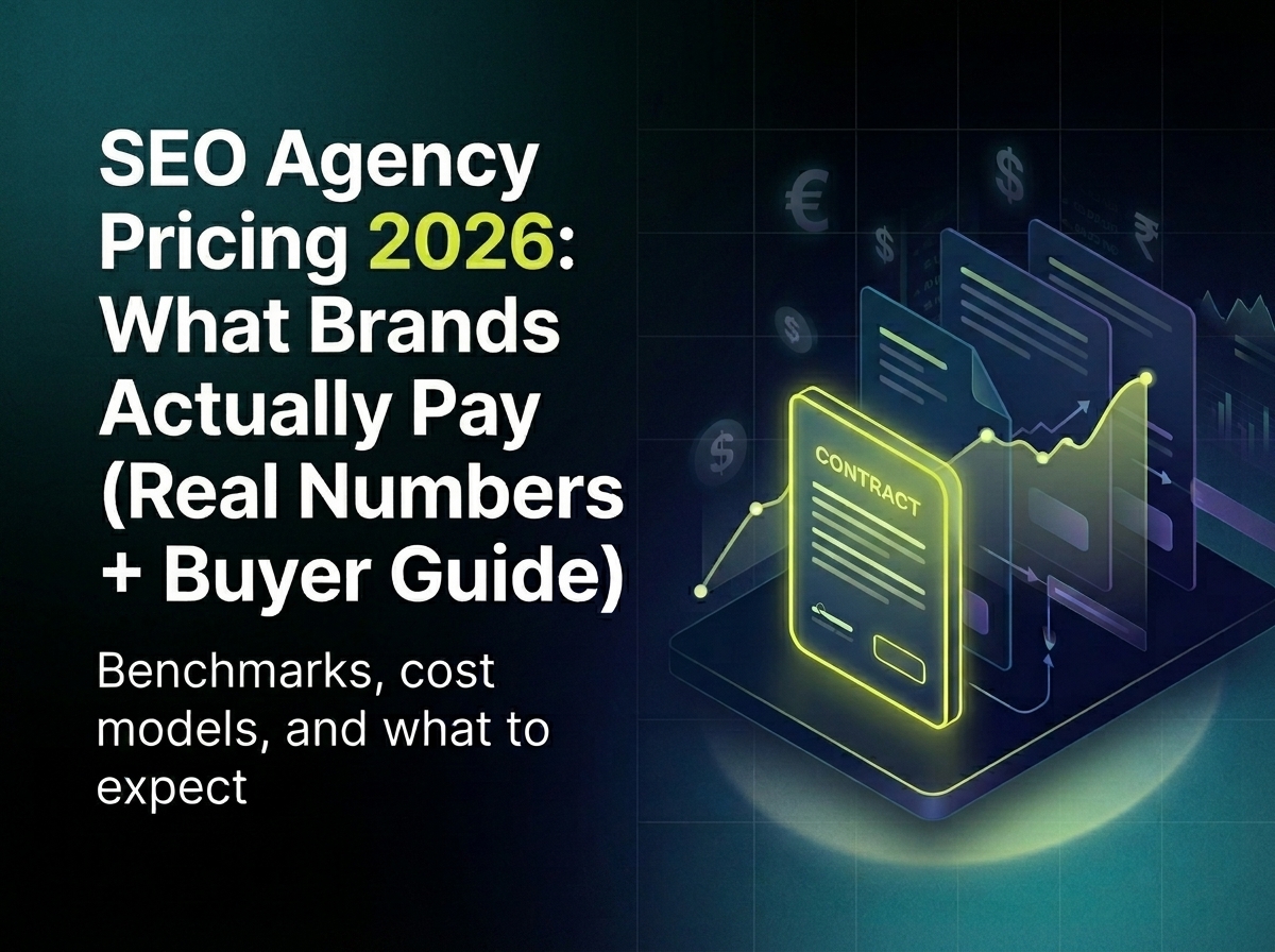 SEO Agency Pricing 2026: What Brands Actually Pay (Real Numbers + Buyer Guide)