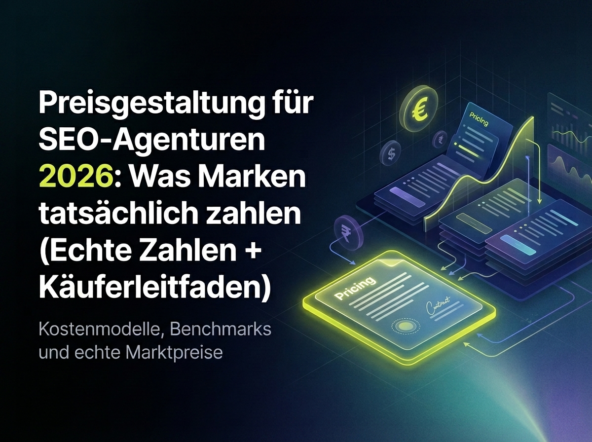 Preisgestaltung für SEO-Agenturen 2026