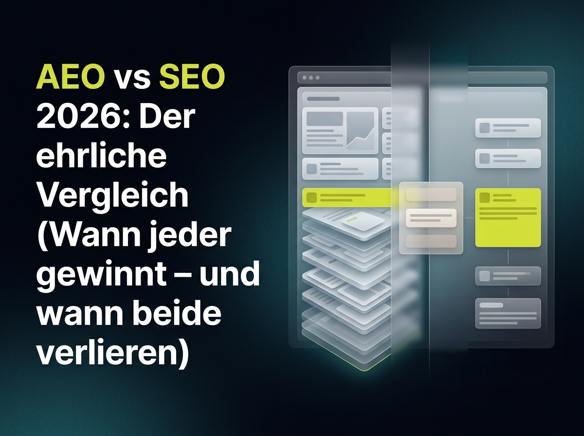 AEO gegen SEO im Jahr 2026