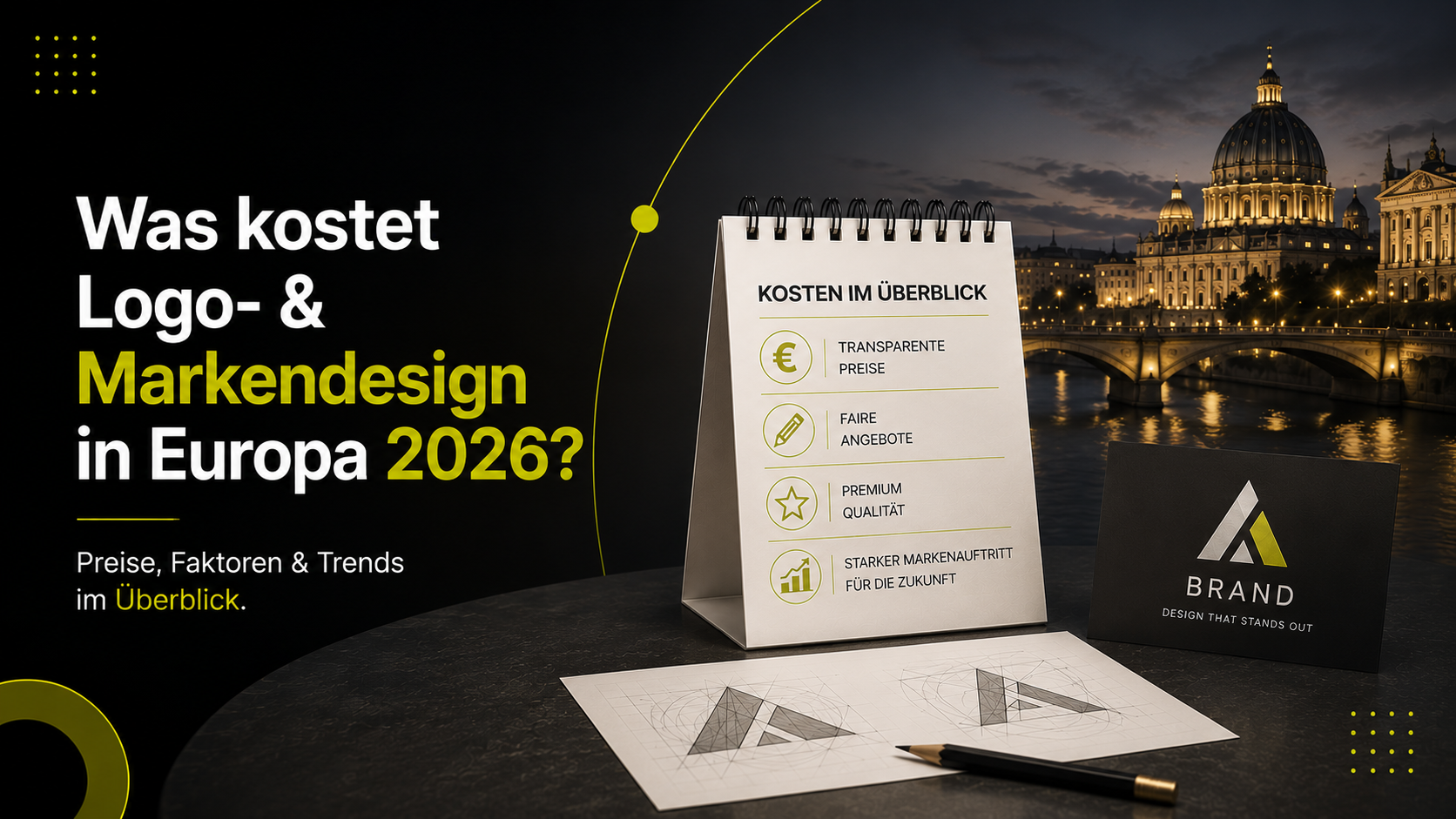 Was kostet Logo- & Markendesign in Europa 2026? (Preis-Guide in EUR)Was kostet Logo- & Markendesign in Europa 2026?