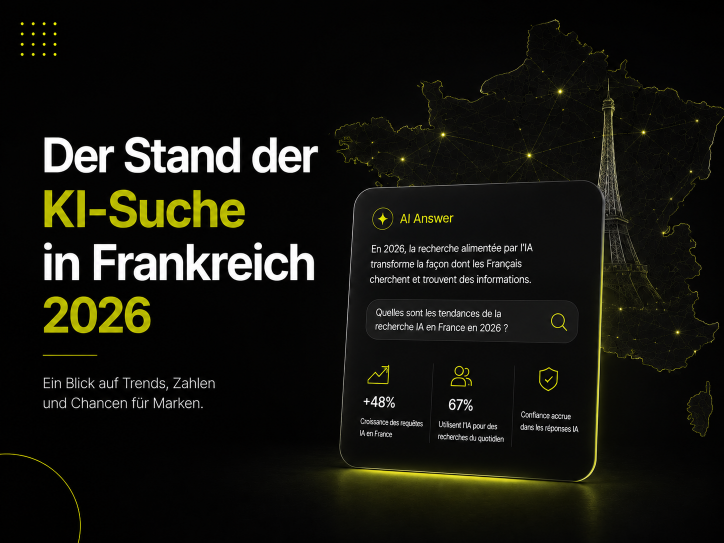 Der Stand der KI-Suche in Frankreich 2026 – ChatGPT, Google AI Overviews und Mistral Le Chat