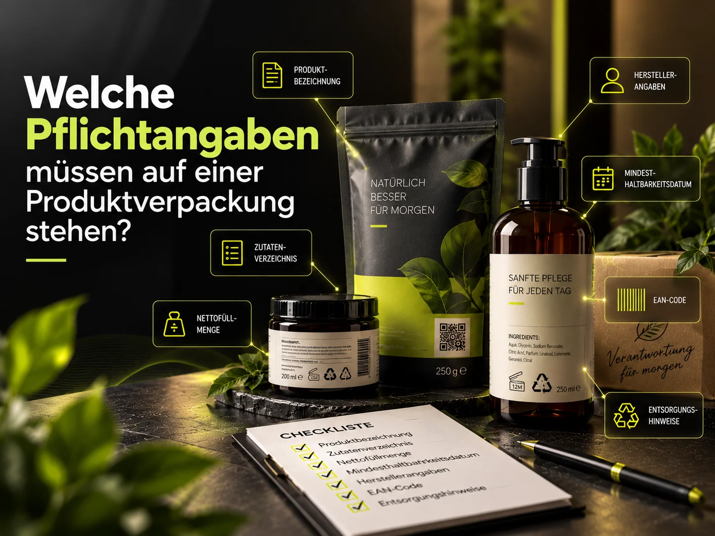 Welche Pflichtangaben