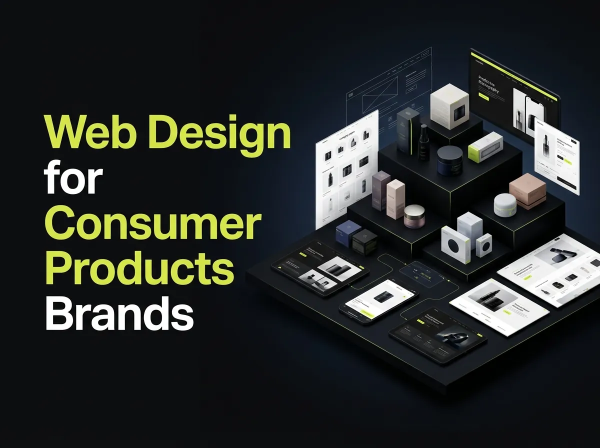 How does web design help consumer product brands?
