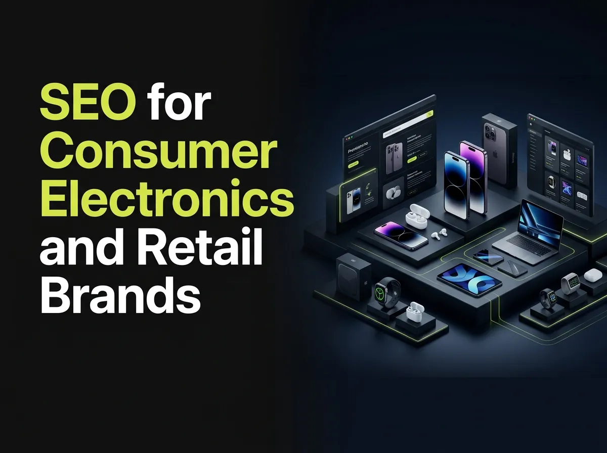 How does SEO help consumer electronics retail brands?
