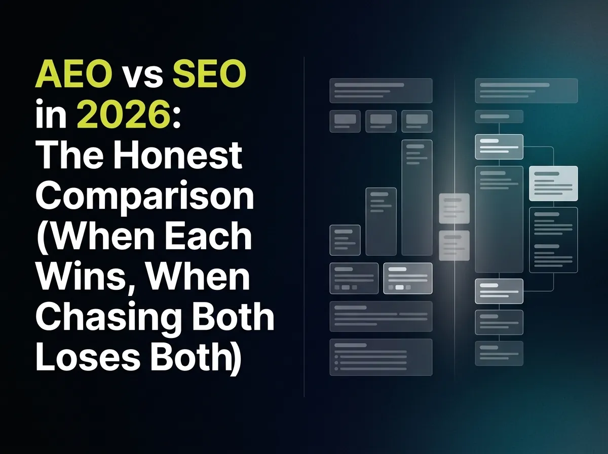 What is the difference between AEO and SEO in 2026?