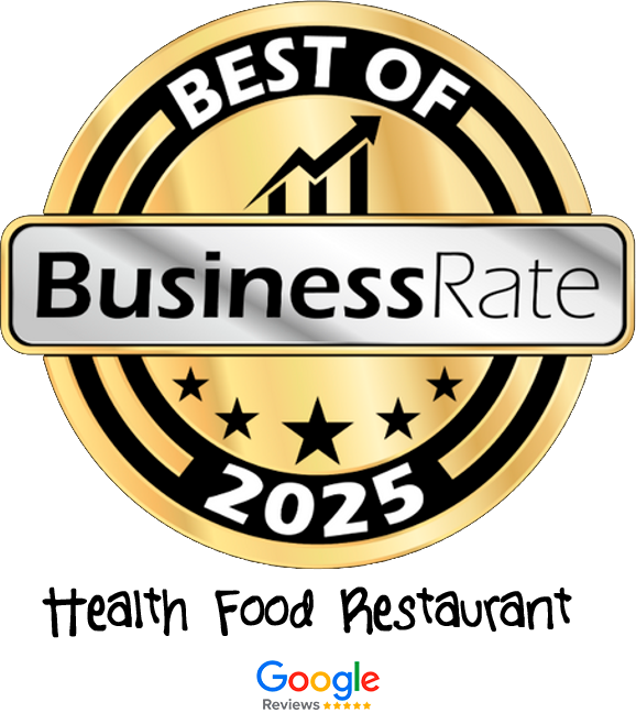 Gold and black circular badge with chart and stars, labeled Best of Business Rate 2025.