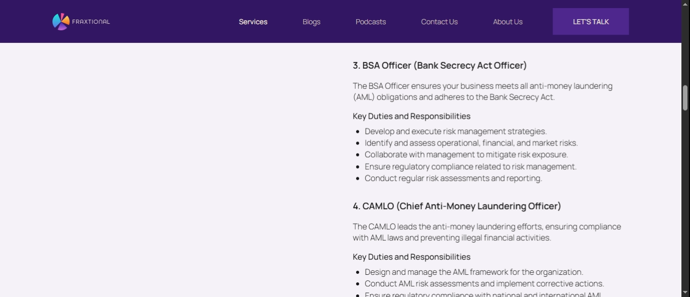 How Fraxtional Helps You Navigate BSA Compliance with Confidence?
