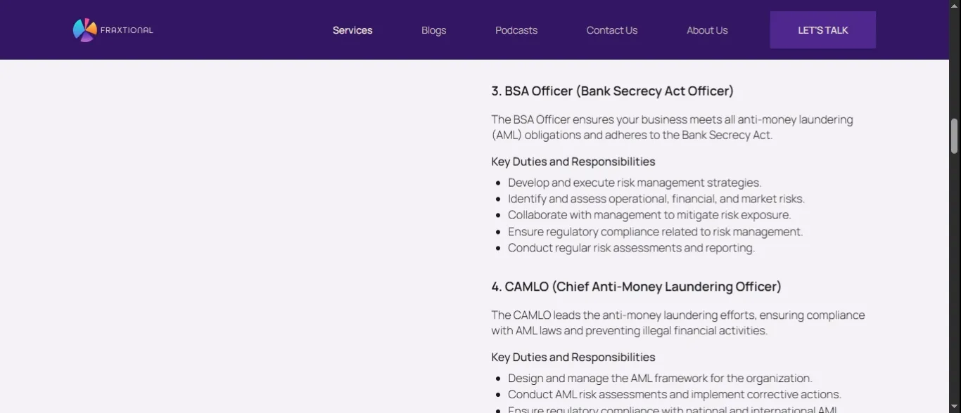 How Fraxtional Helps You Navigate BSA Compliance with Confidence?